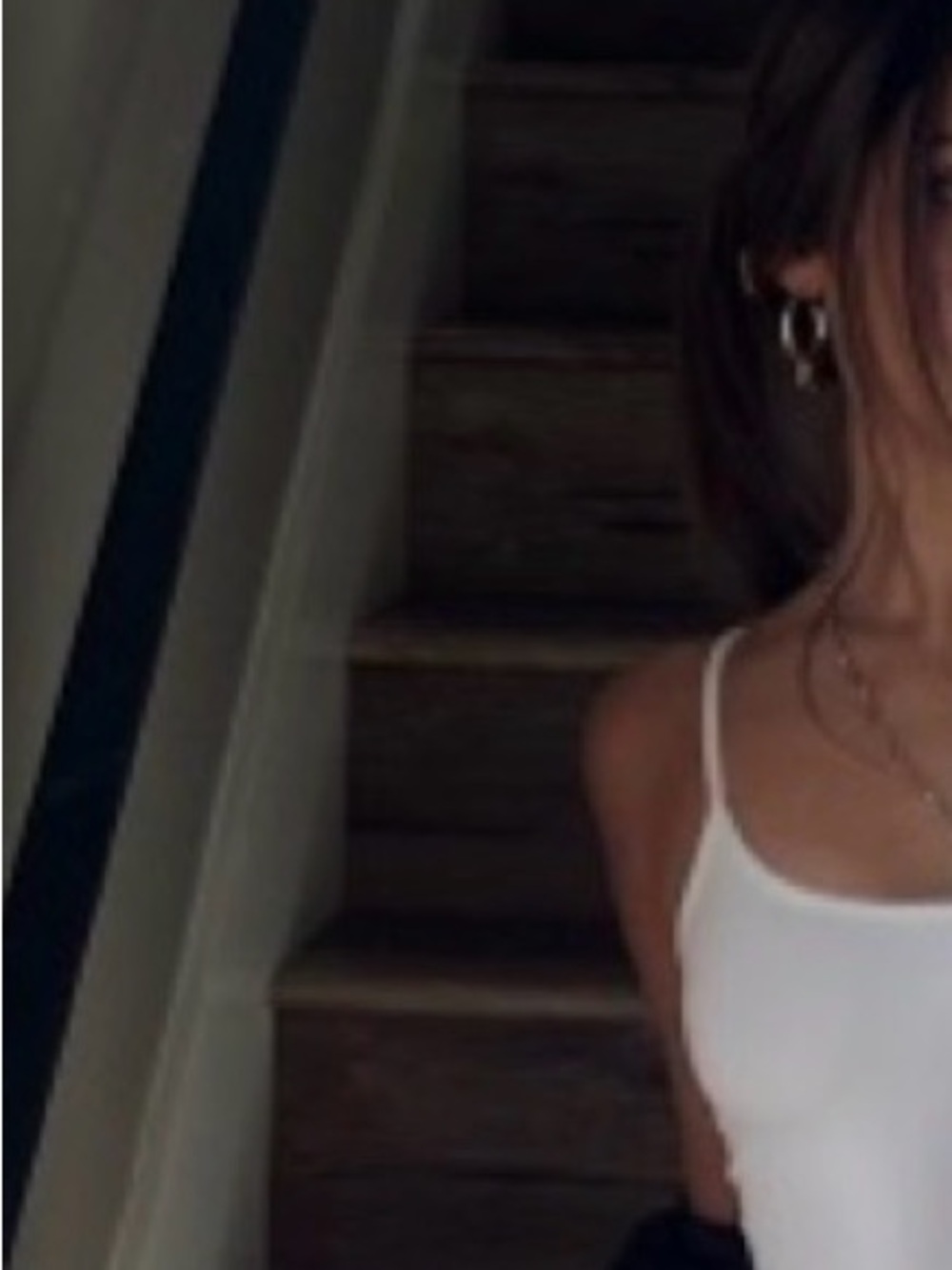 Cropped Air Tank with Bra Built-in ~ white
